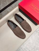 BALMAIN Brown calfskin Leather Shoes-BALMAIN Man Business Leather Shoes